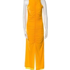 Simon Miller mesh Yellow Midi Dress